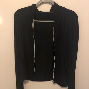 Brandy Melville black zip up hoodie